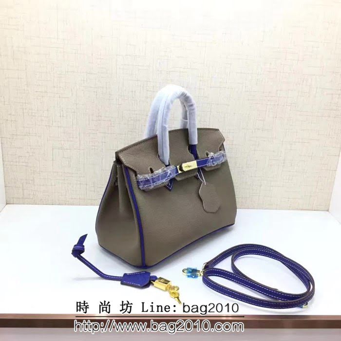 愛馬仕Herme*brikin 拼色 半手工牛皮包 可手提斜跨 0AM1445